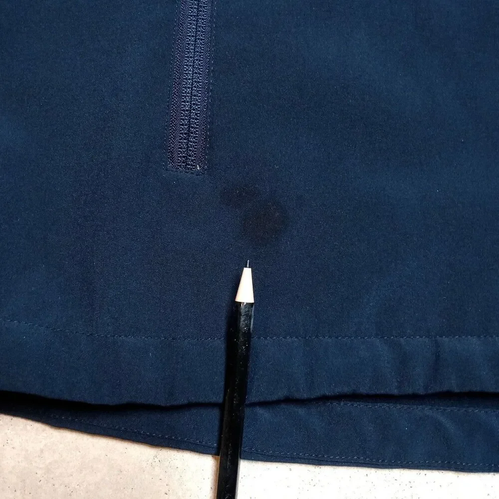 Black Diamond Jacket Mens XL Blue Gray Full Zip Softshell Fleece Lined Hiking
